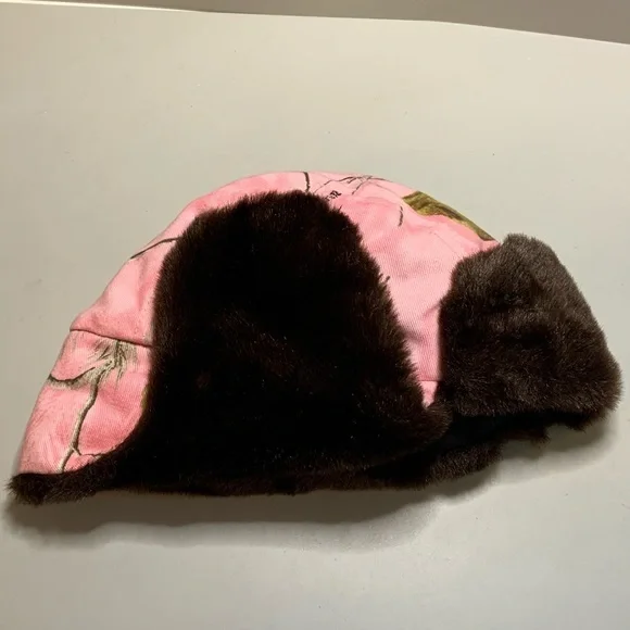Realtree Paramount Outdoors pink/brown trapper hat - Picture 10 of 10